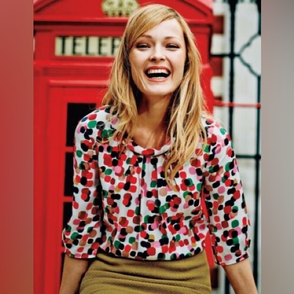 Boden Bella Scoop Neck Pink Silk Blouse Size 16 - Picture 6 of 6